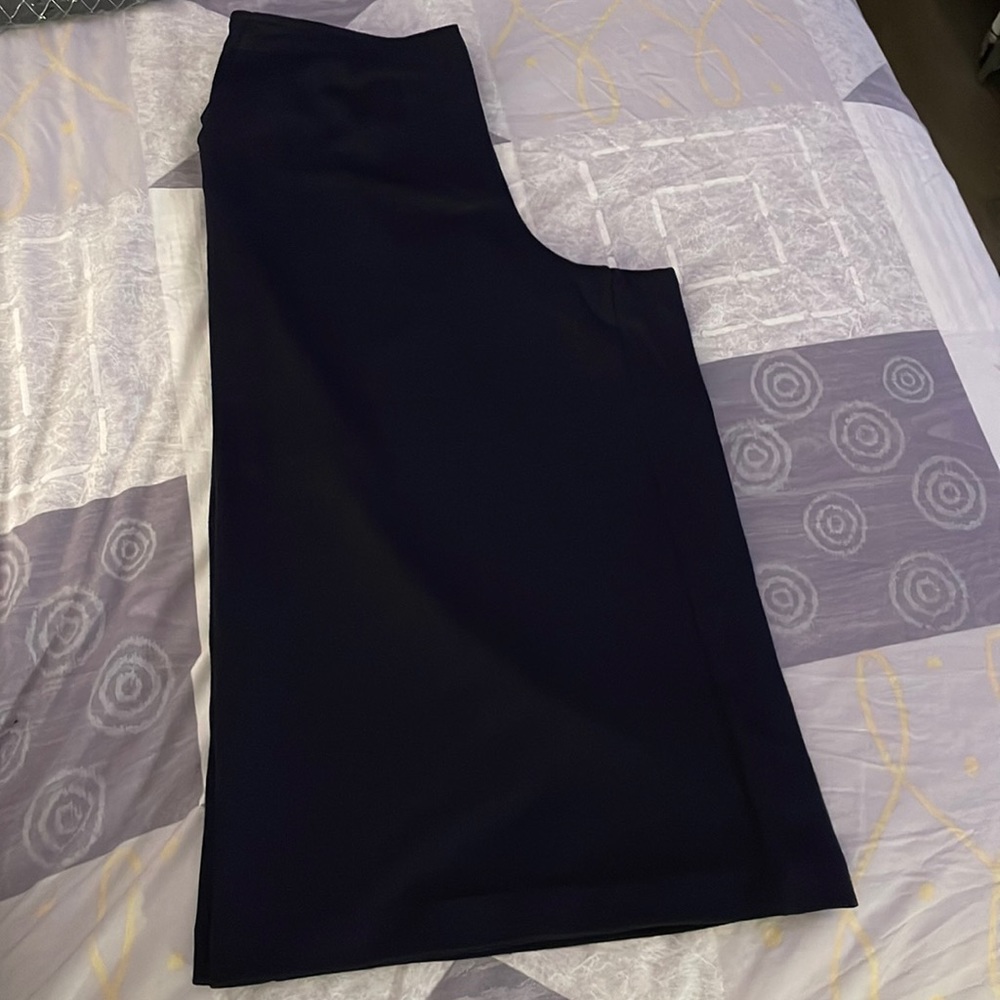 Blue below the knew wide leg pants